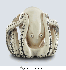 Octopus netsuke