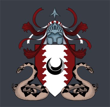 Heraldry for the chapter, created by ?????